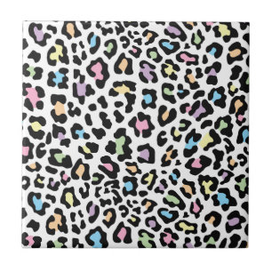 Leopard Print Multi Colours Tile