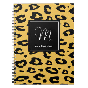 Leopard print notebook Monogram animal print