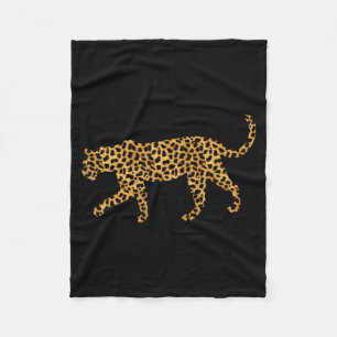 Leopard Print Panther Animal Lover Women Gift Fleece Blanket