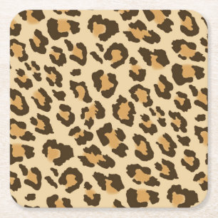 Leopard Print Paper Coasters