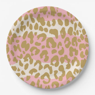 Leopard Print Party Plates (Pink)