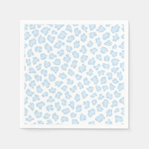 Leopard Print Pastel Blue Sweet Boy Animal Lover Napkin