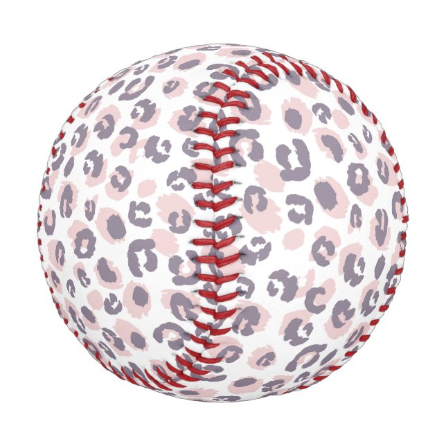 Leopard Print Pattern Baseball (Angled)