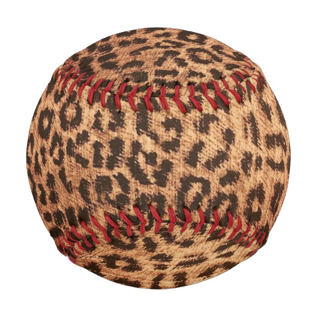 leopard print pattern baseball (Front)