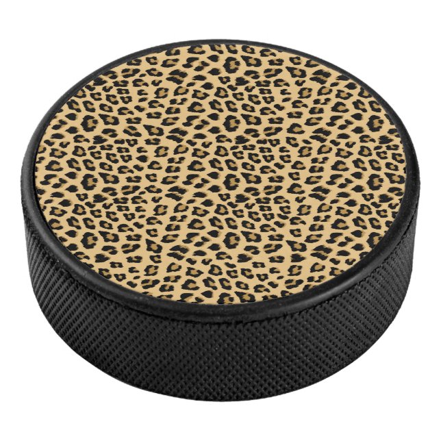 Leopard Print Pattern Hockey Puck (3/4)