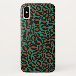 Leopard Print Pattern Jungle green brown Case-Mate iPhone Case