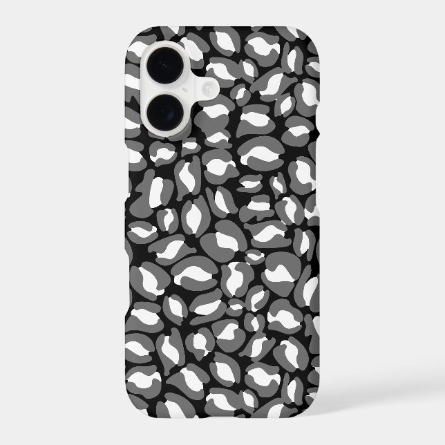 Leopard Print Pattern Jungle monochrome (Back)