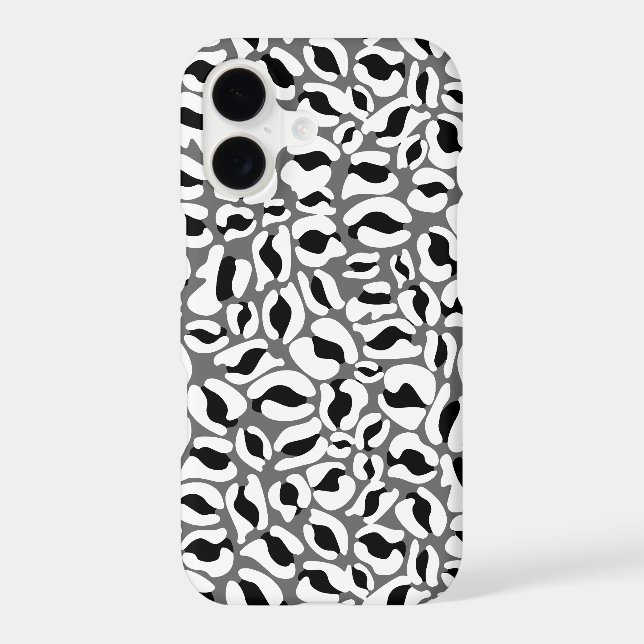 Leopard Print Pattern Jungle monochrome (Back)