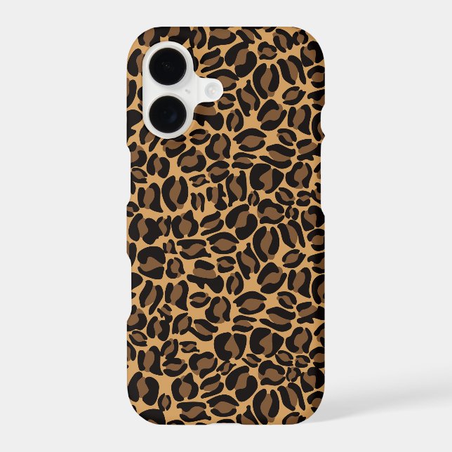 Leopard Print Pattern Jungle Original brown (Back)