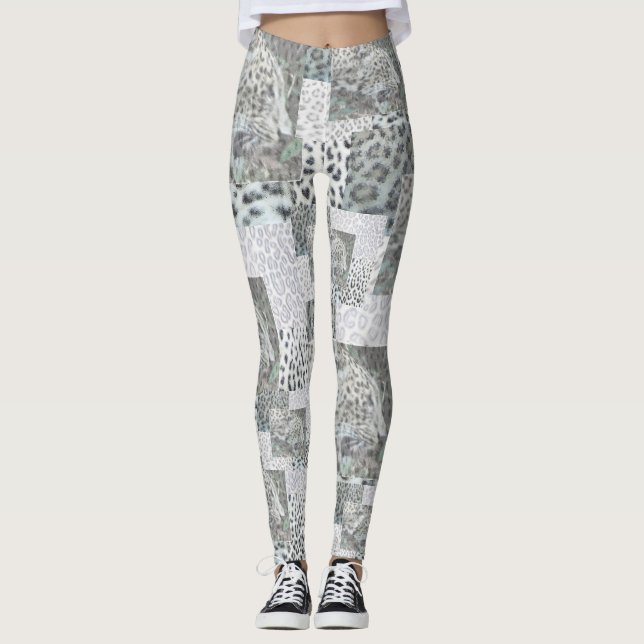 Leopard Print Pattern Legging (Front)