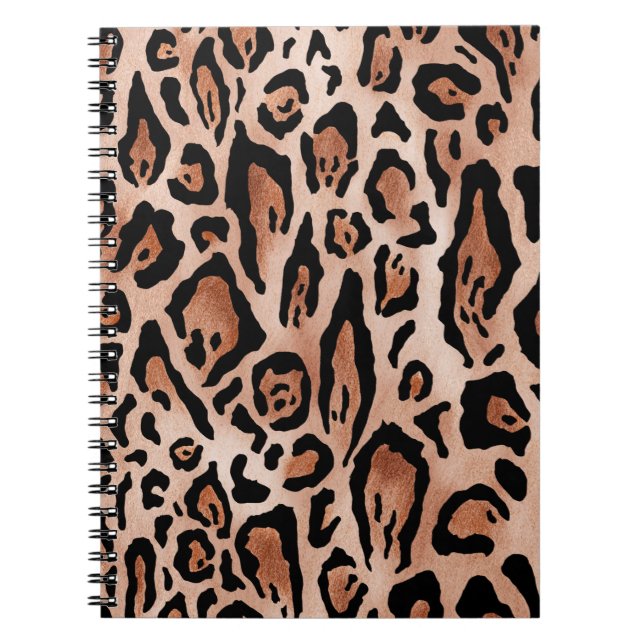 Leopard print pattern notebook (Front)