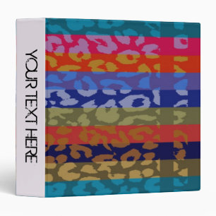 Leopard Print Pattern Personalized Binder 12