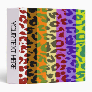 Leopard Print Pattern Personalized Binder 23