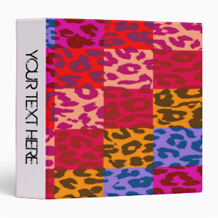 Leopard Print Pattern Personalized Binder 24