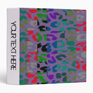 Leopard Print Pattern Personalized Binder 35
