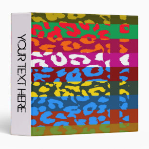 Leopard Print Pattern Personalized Binder 37