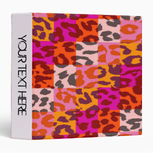 Leopard Print Pattern Personalized Binder 39