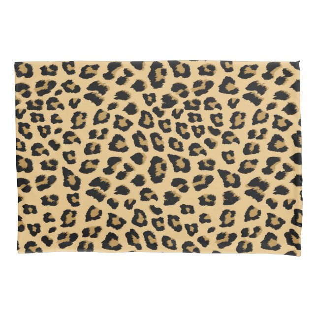 Leopard Print Pattern Pillowcase (Front)