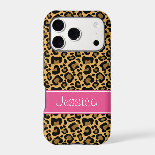 Leopard Print Pattern Pink Personalized