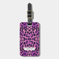 Leopard Print Pattern Purple Elegant Personalized