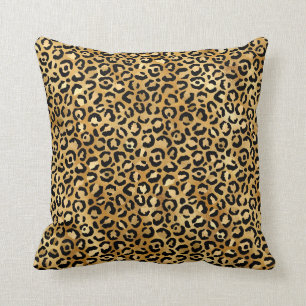 Leopard Print Pattern Throw Pillow