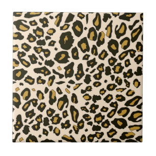 Leopard print pattern tile