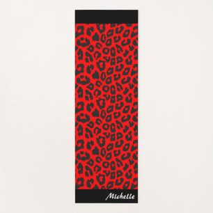 Leopard Print Personalized Yoga Mat