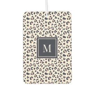 Leopard print pink monogram air freshener