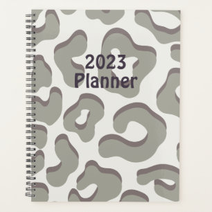 leopard print planner