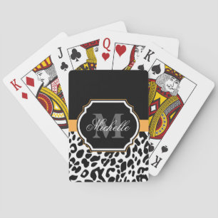 Leopard Print Playing Cards