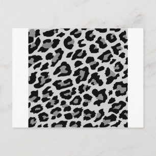 leopard print postcard