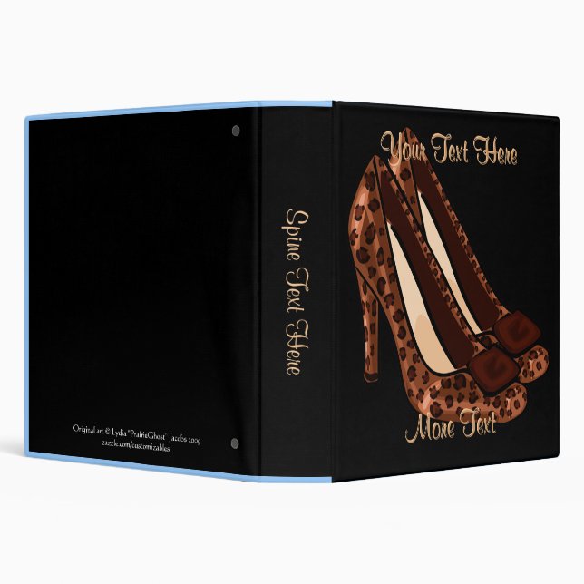 Leopard Print Pumps Binder (Background)