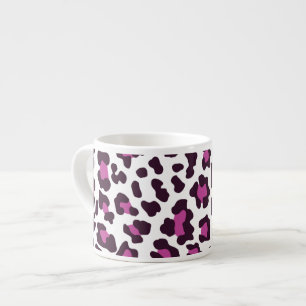 Leopard Print Purple Espresso Cup
