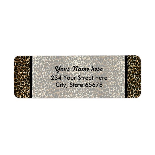 Leopard Print Return Address Labels