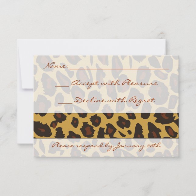 Leopard Print RSVP (Front)