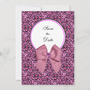 Leopard Print Save The Date