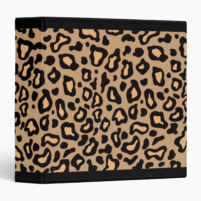 Leopard Print Scrapbook Binder (Front/Spine)