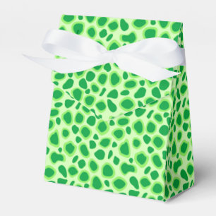 Leopard Print - Shades of Lime Green Favor Box