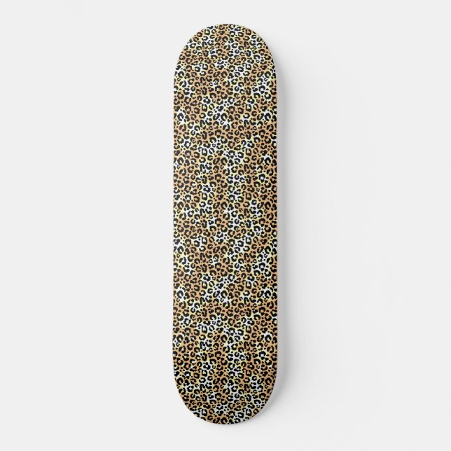 "Leopard Print" Skateboard (Front)