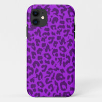 Leopard Print Skin Fur with Purple