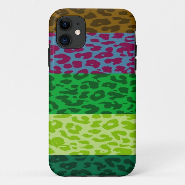 Leopard Print Skin Stripe Pattern 4 Case-Mate iPhone Case (Back)