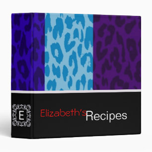 Leopard Print Skin Stripe Pattern 6 Binder