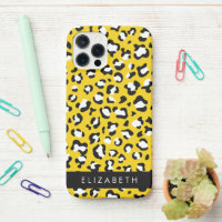 Leopard Print, Spots, Yellow Leopard, Your Name