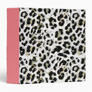 Leopard - print spotted animal-print binder