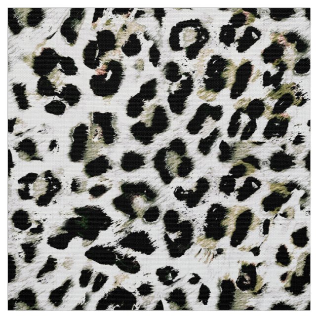 Leopard - print spotted animal-print fabric (Swatch)