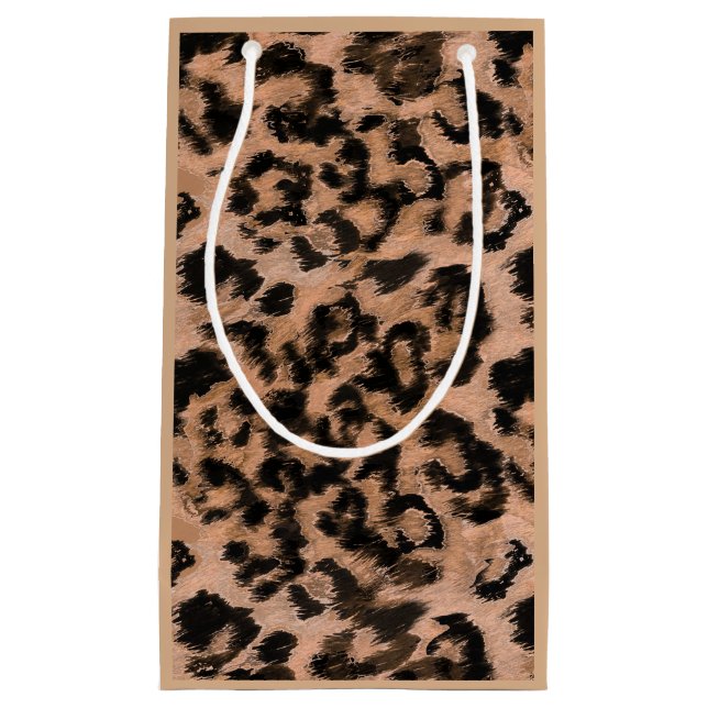 Leopard - print spotted animal-print small gift bag (Front)
