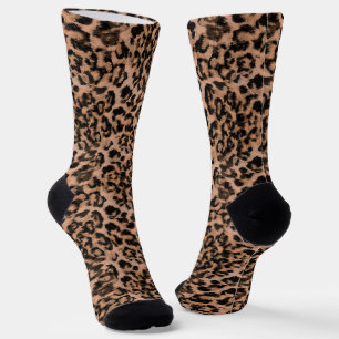 Leopard - print spotted animal-print socks