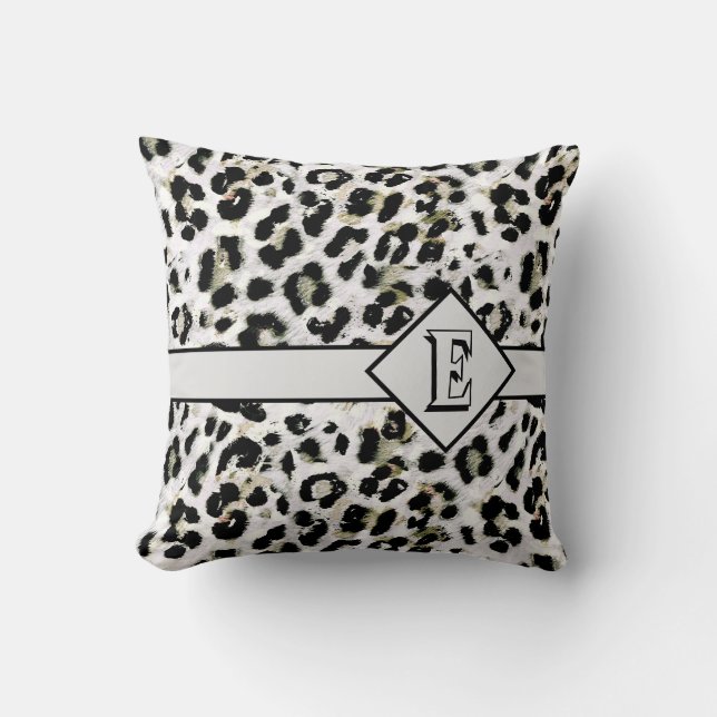 Leopard - print spotted animal-print spots throw pillow (Front)