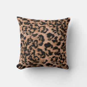 Leopard - print spotted animal-print throw pillow