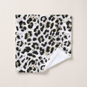 Leopard - print spotted animal-print wash cloth